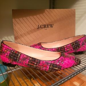 J. Crew Tweed Flats